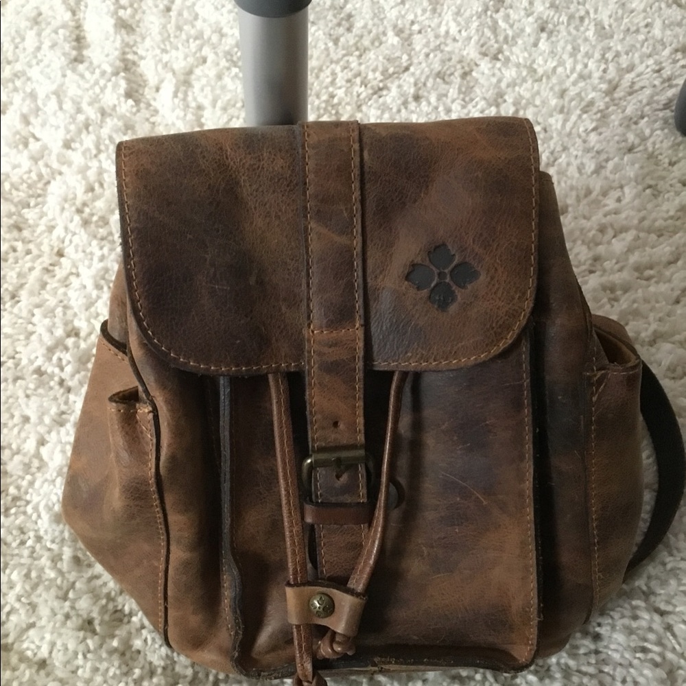 Patricia Nash all leather back pack mint